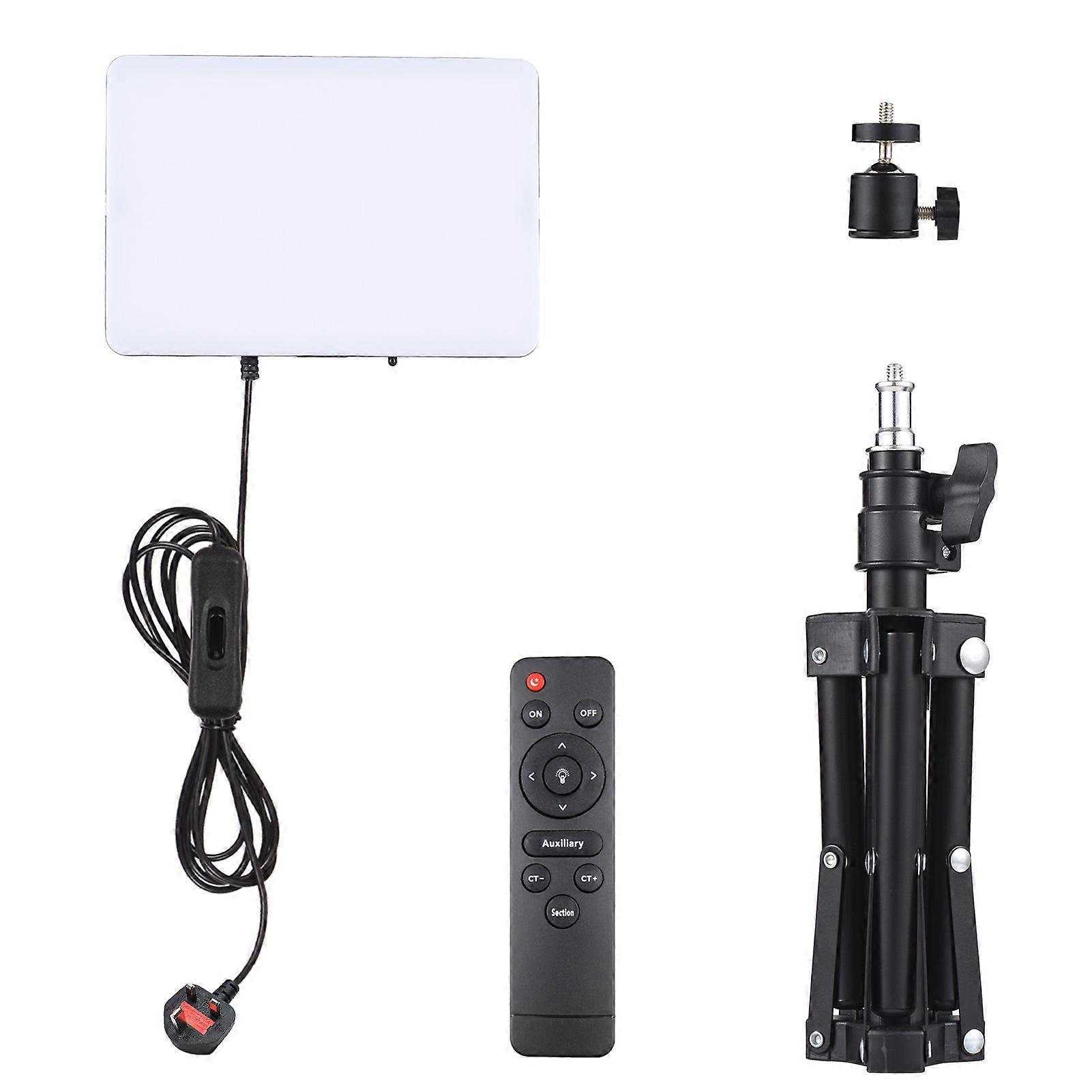 LED Video Light Set - Adjustable Bi-Color Panel with Stand for Streaming & Photography