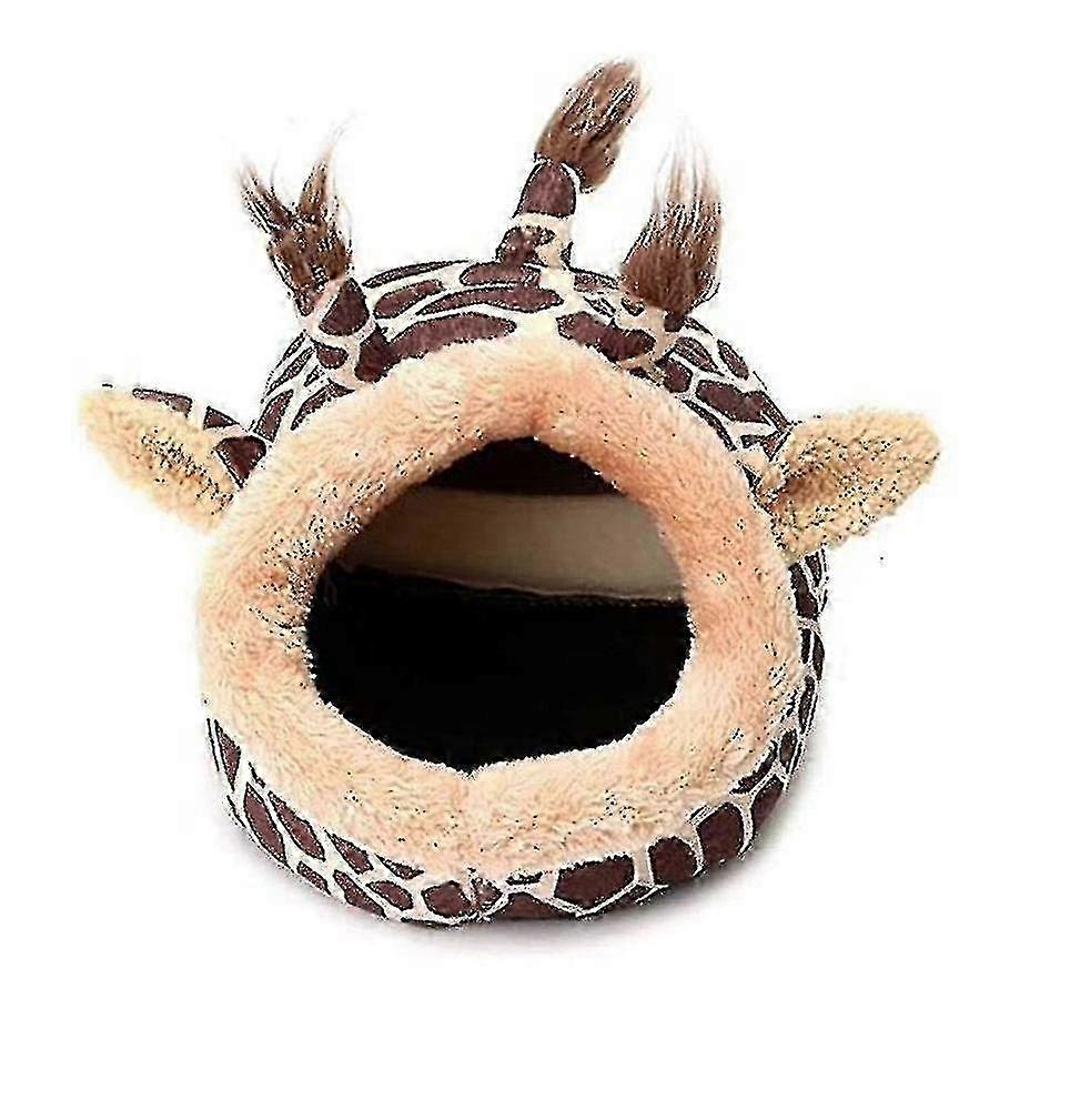 Cotton Nest for Small Pets, Soft and Removable Giraffe Shaped House Bed, Ideal for Hamsters or Similar Animals