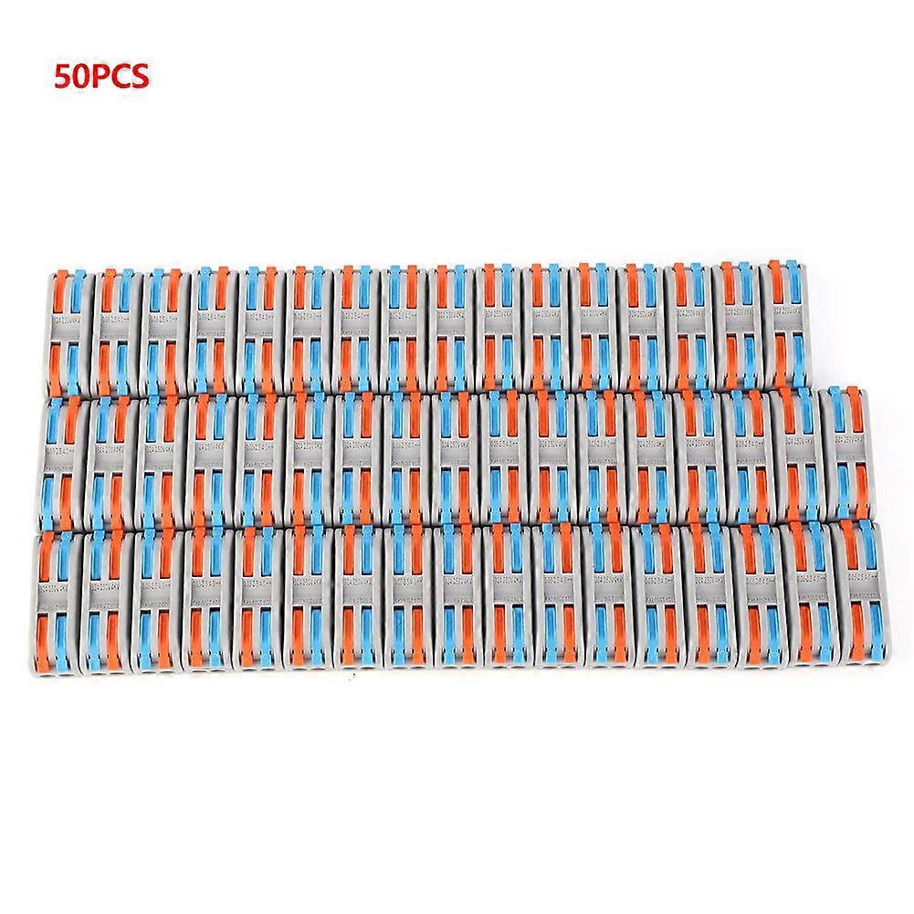 High quality  50PCS 11~28AWG PCT-2-2 Color Quick Connect Terminal Blocks