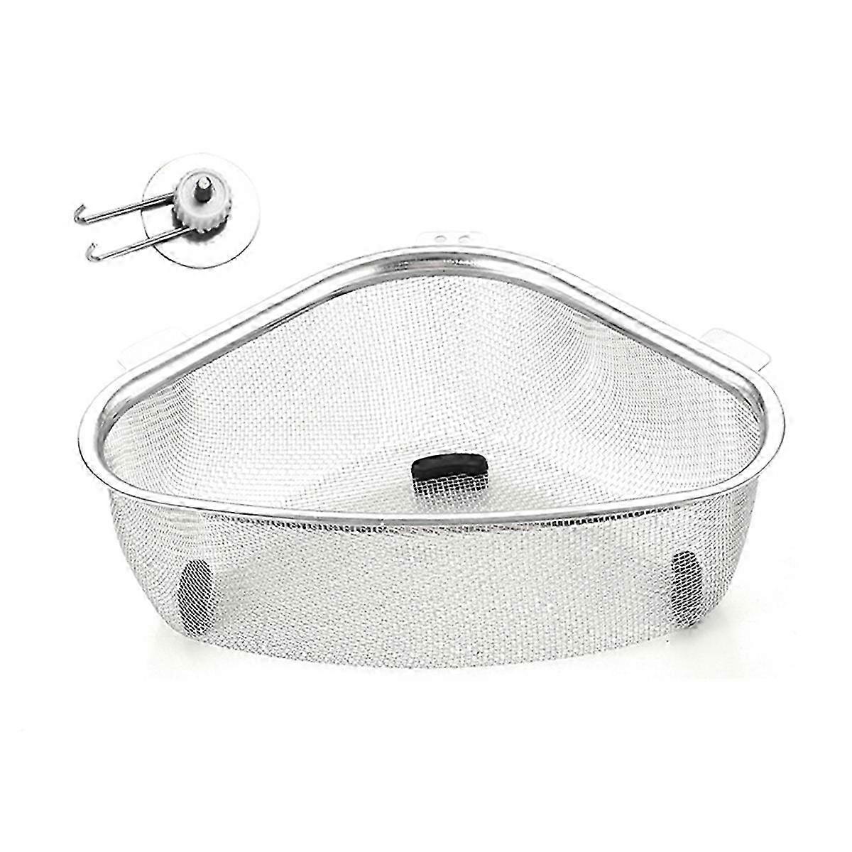 Triangle Sink Drain Basket Kitchen Triangle Filter Basket Fruit and Vegetable Storage Drain Rack Bas