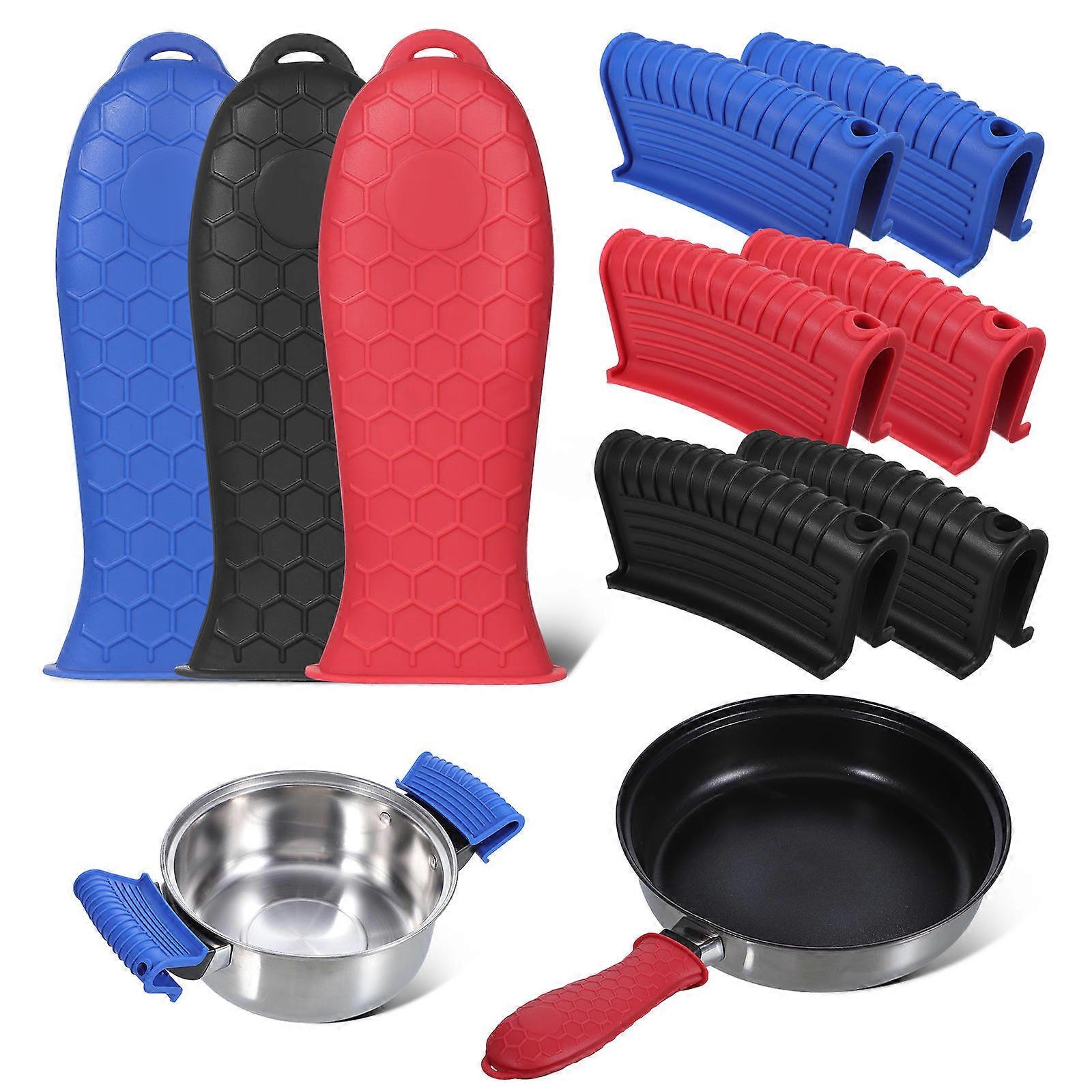 Non-slip Cookware Grips, Silicone Material, User-friendly Design