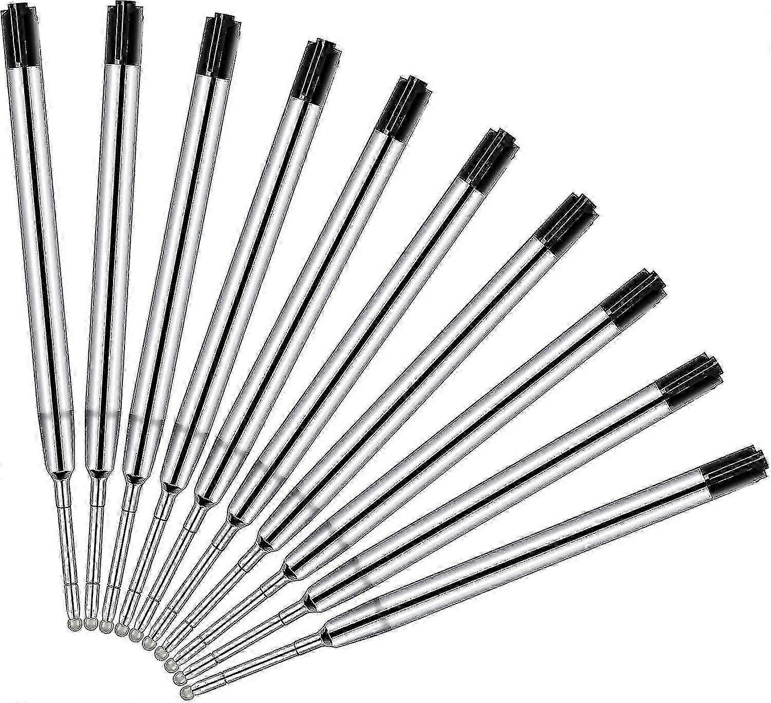 Medium Point 1.0mm Ballpoint Pen Refills, 10-Pack Universal Ink for Smooth Writing Performance