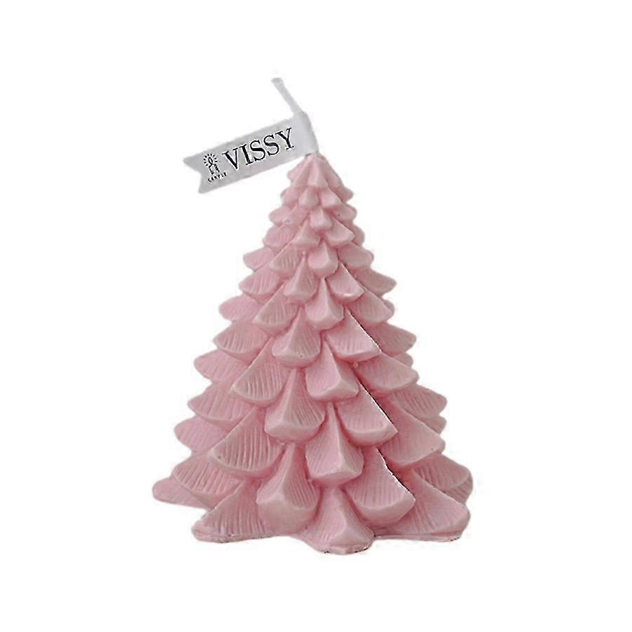 Red Two-tone Christmas Tree Scented Candle for Creative Scene Decor 2025