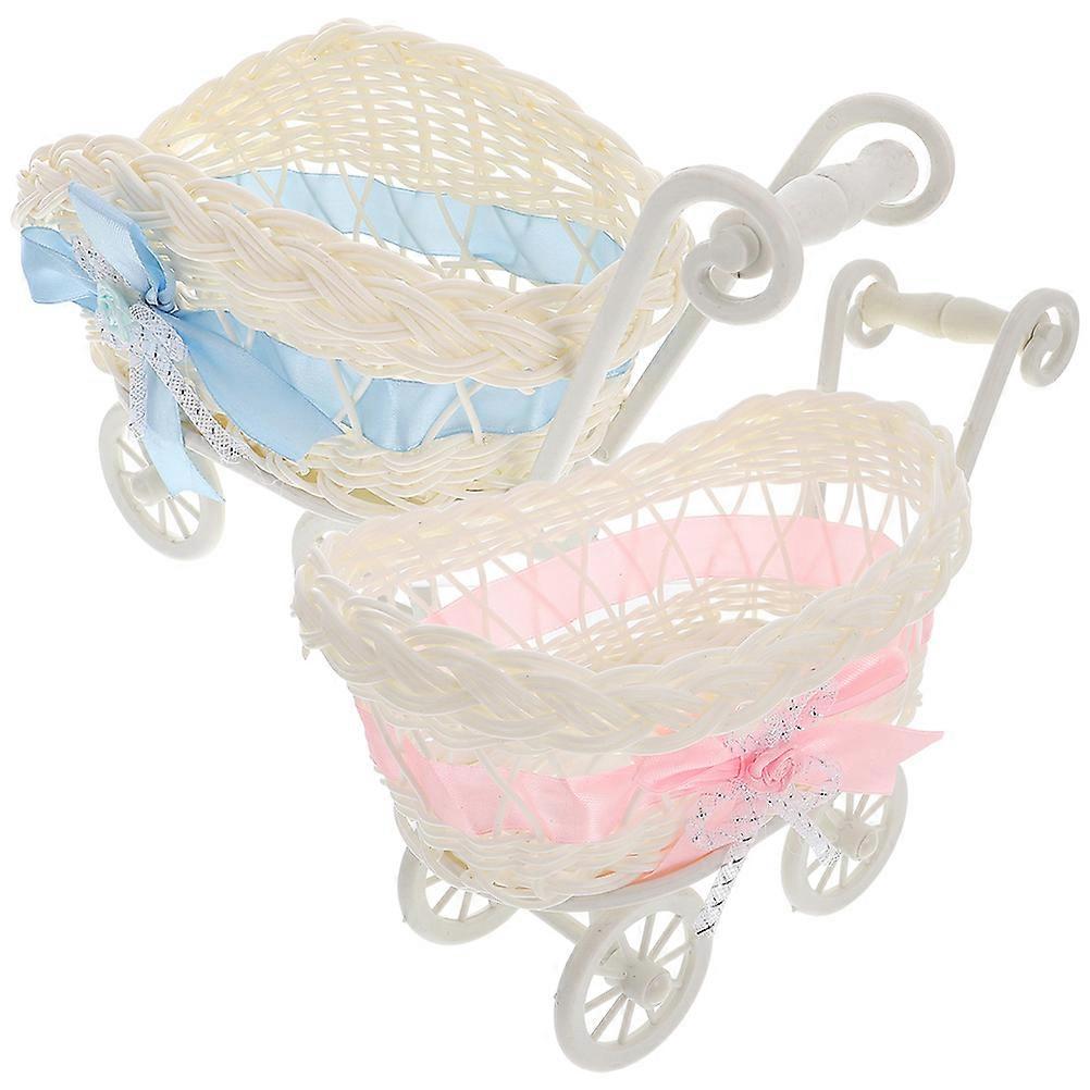 Cute Decorative Basket, Ideal for Shower Favors and Event , Compact and Convenient