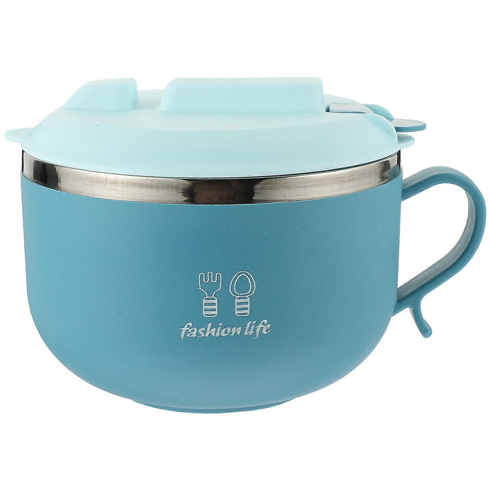 Multi-purpose Noodle Dining Bowls, Thermal-resistant Designs with Practical Handles