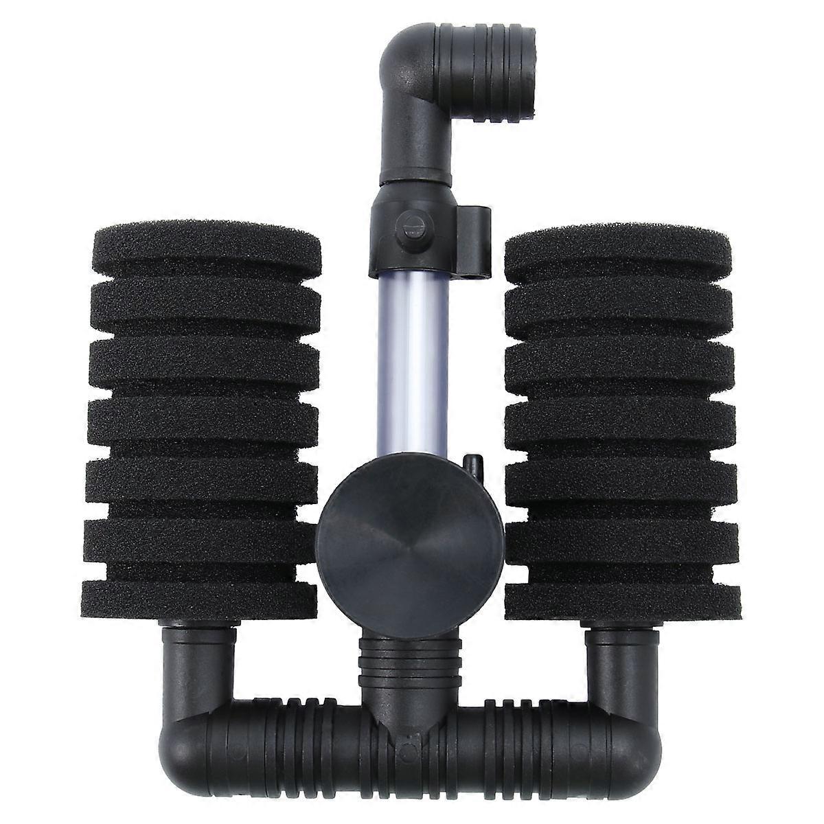Sponge Filter For Tank Aquarium Fish Tank Biochemical Sponge Filter Black Plastic Material Rectangular Shape 1Set