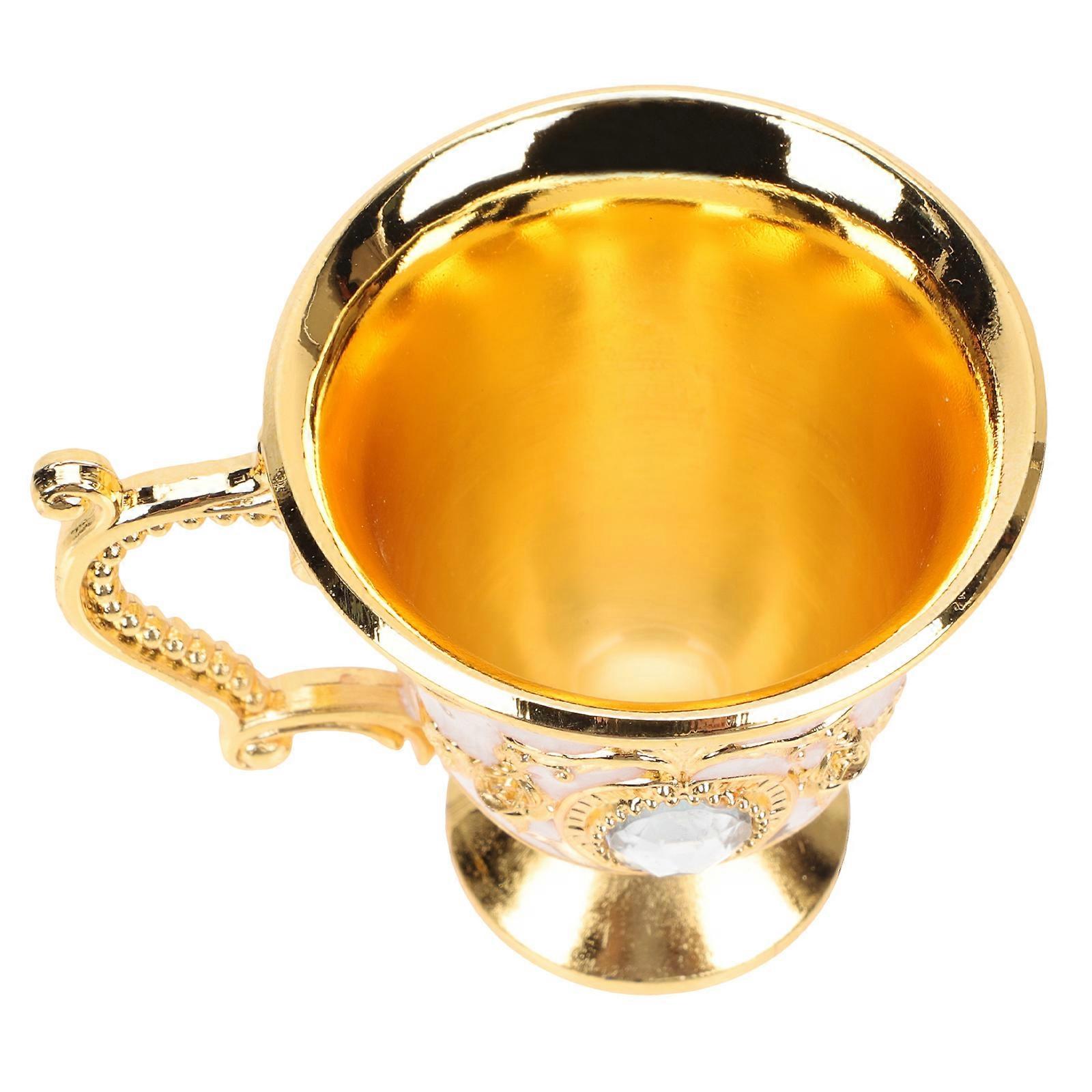 European Style Retro Metal Beverage Goblet for Home Use – Break Liquor Cup for Wine, Whiskey, Tea, and Cocktails with Eye Catching Design for Leisure
