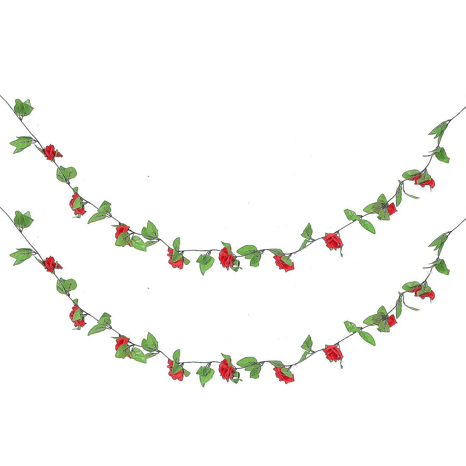 Christmas Artificial Curving Red Home Craft 2Pcs