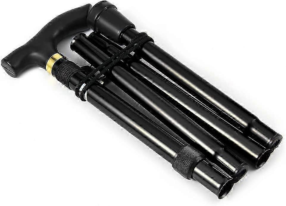 Walking Stick, Easy Adjustable Height Folding Extendable Walking Cane, Lightweight Flexible and Durable Walking Aid Mobility Aid Collapsible Walking S