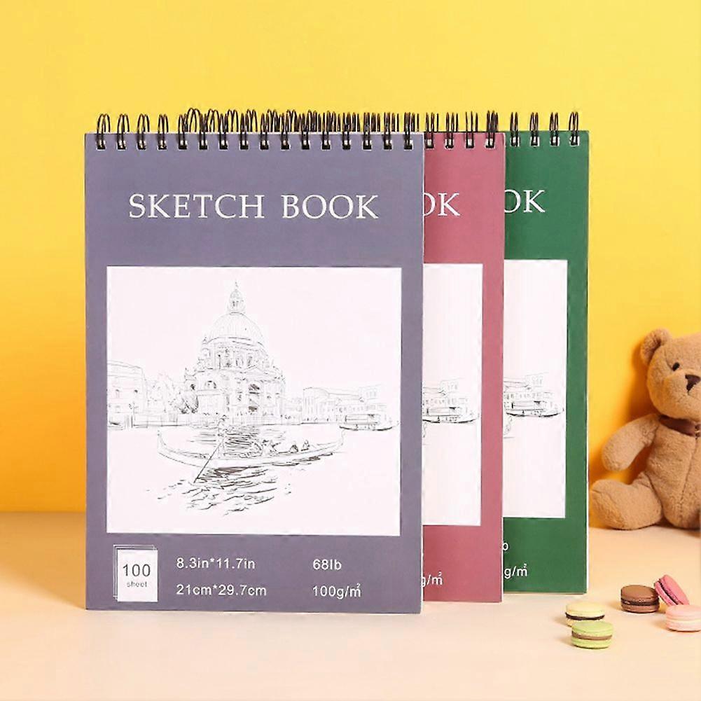 Art Students Coils Sketch Book Smudge-proof High-Definition Sketch Notebook for Outdoors