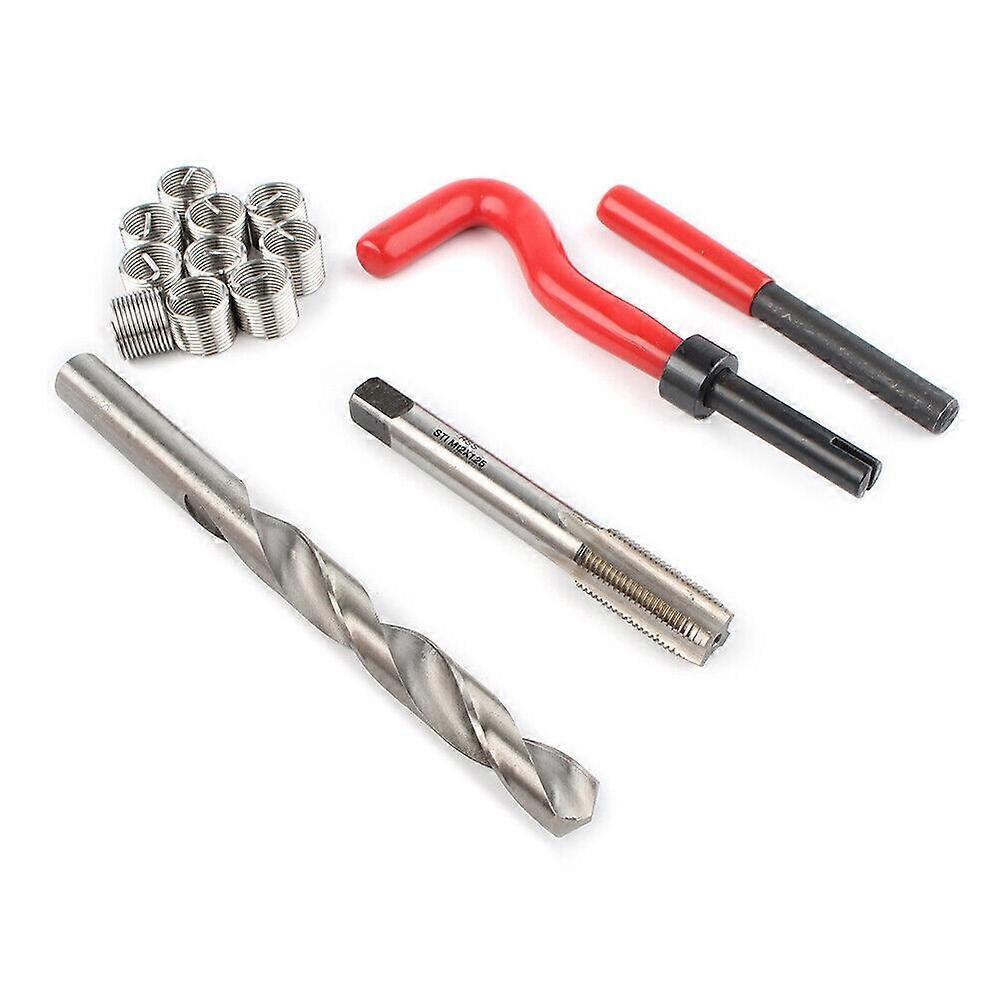 Suitable M12x1.25 Metric Thread Repair Install Tool Insert Kit M12 Helicoil Coil SO 15pc