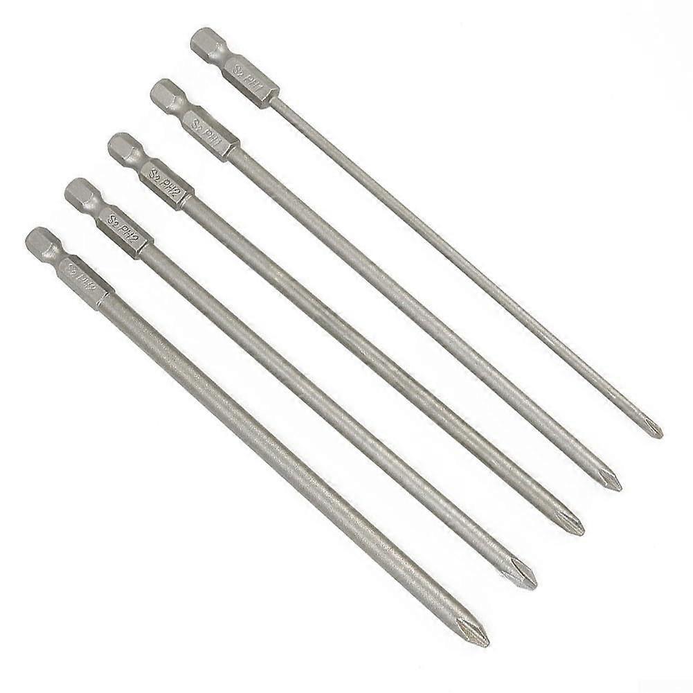 Screwdriver Bit Set With Five 100 mm Interchangeable Heads For Quick Repairs