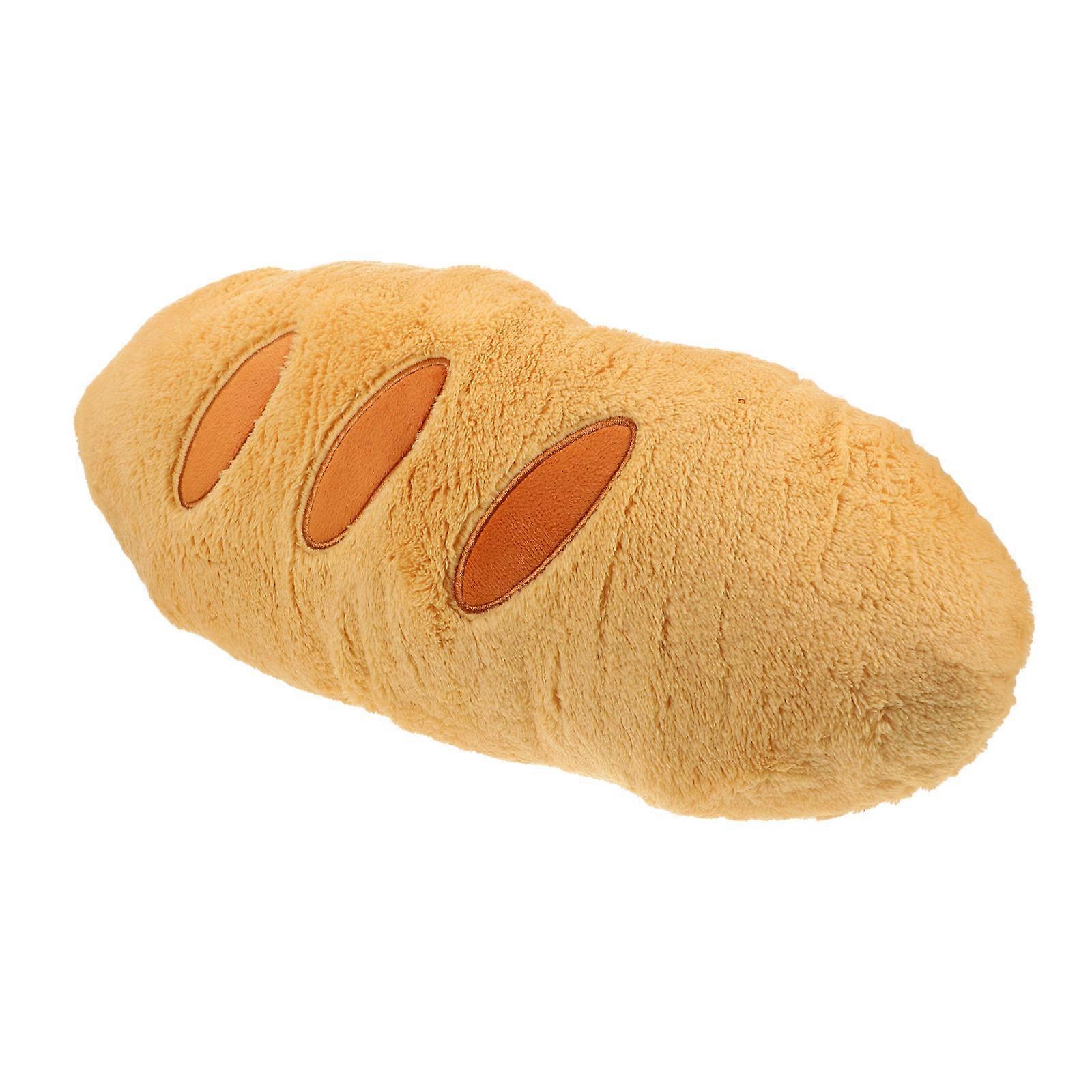 Cute Pillow Bread Shaped Plush Baguette Shape Light Brown 50.00X20.00X15.00CM Hugging Decorative Sofa Cushion 1Set