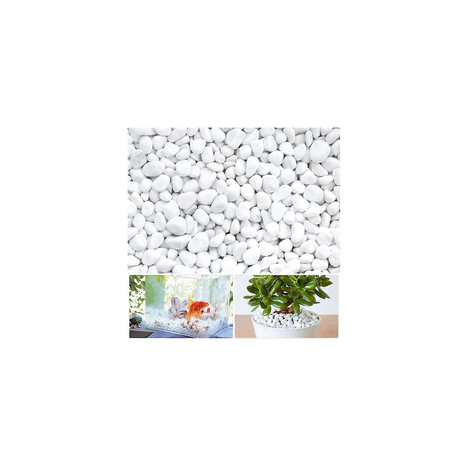 White Marble Pebbles White Decorative Pebbles, 1000g