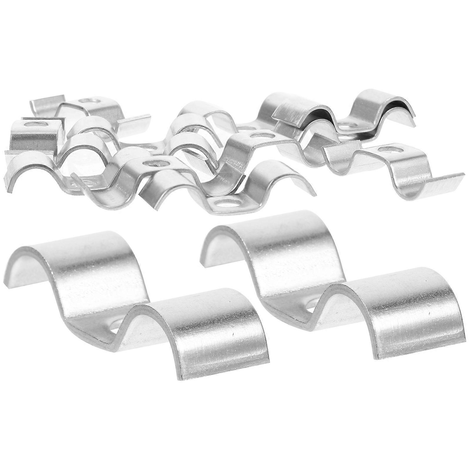 12pcs Heavy Duty Stainless Steel Tube Clamps for Secure Pipe Fixing, Leak Prevention, and Durable Support Across Multiple Applications