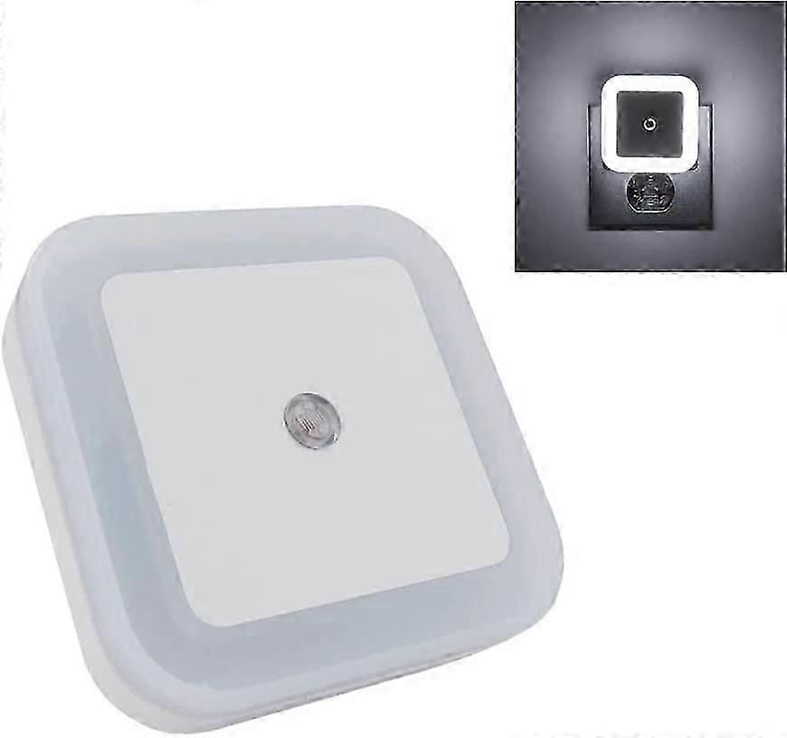 Night Light Plug in Wall,LED 0.5W Energy Saving Night Lights with Dusk to Dawn Photocell Sensor(White Light)