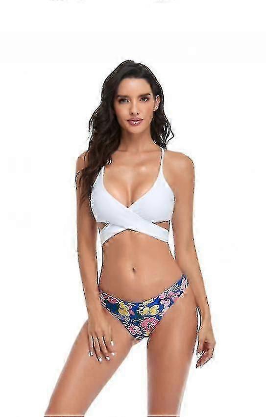 Bikini Bikini Bademode Split Print Bikini Beach Backless Bademode