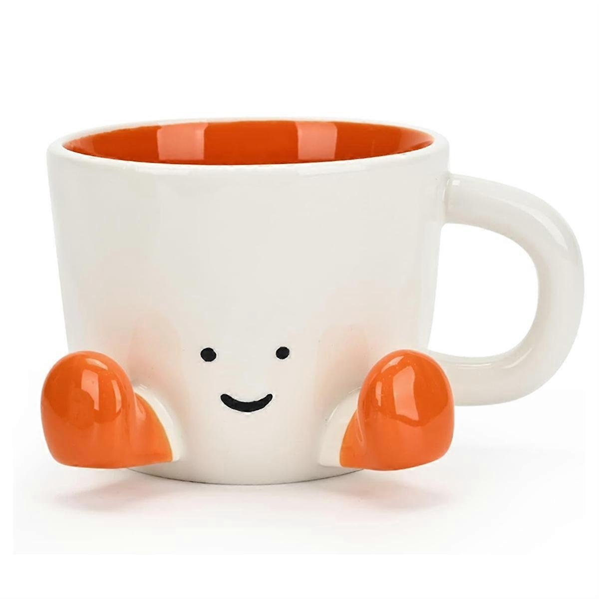 Coffee Mugs,Cute Funny Mug for Women, 12.8oz/380ml Orange