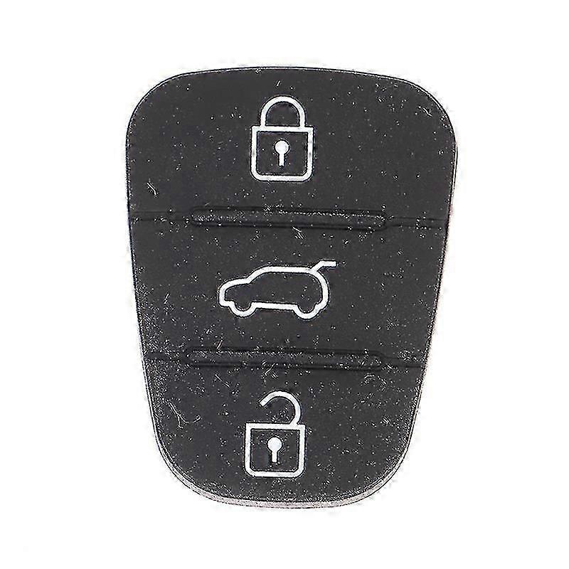 Silicone 3 Button Key Pad Replacement Shell for Hyundai Kia Auto Keys