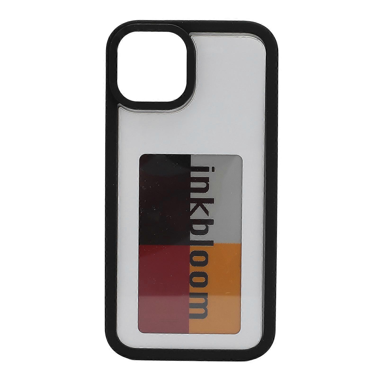 Customizable NFC Ink Screen Projection Phone Case for iOS 13 - 3.52" Display, Black