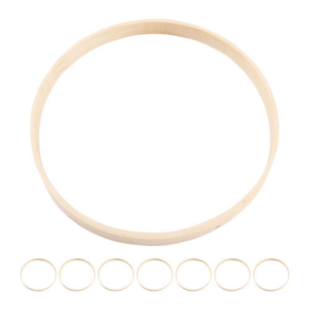 8Pcs Wreath Bamboo Hoops Macrame Hoops Wall Hanging DIY Crafts Floral Hoop Frames