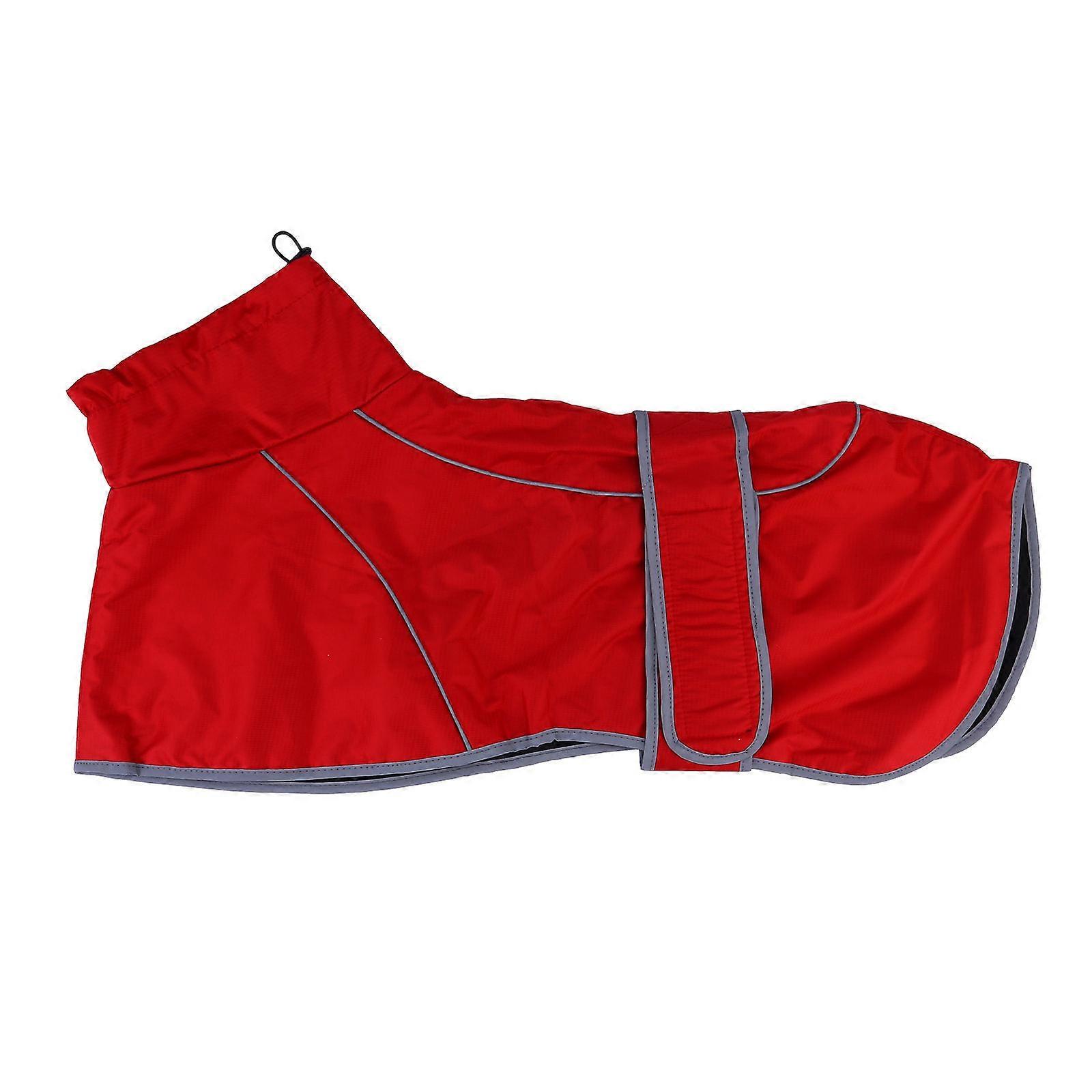 Rain Coat For Dog Pet Clothes Waterproof Stylish Appearance For Walking Jogging Red XXL 1Pack