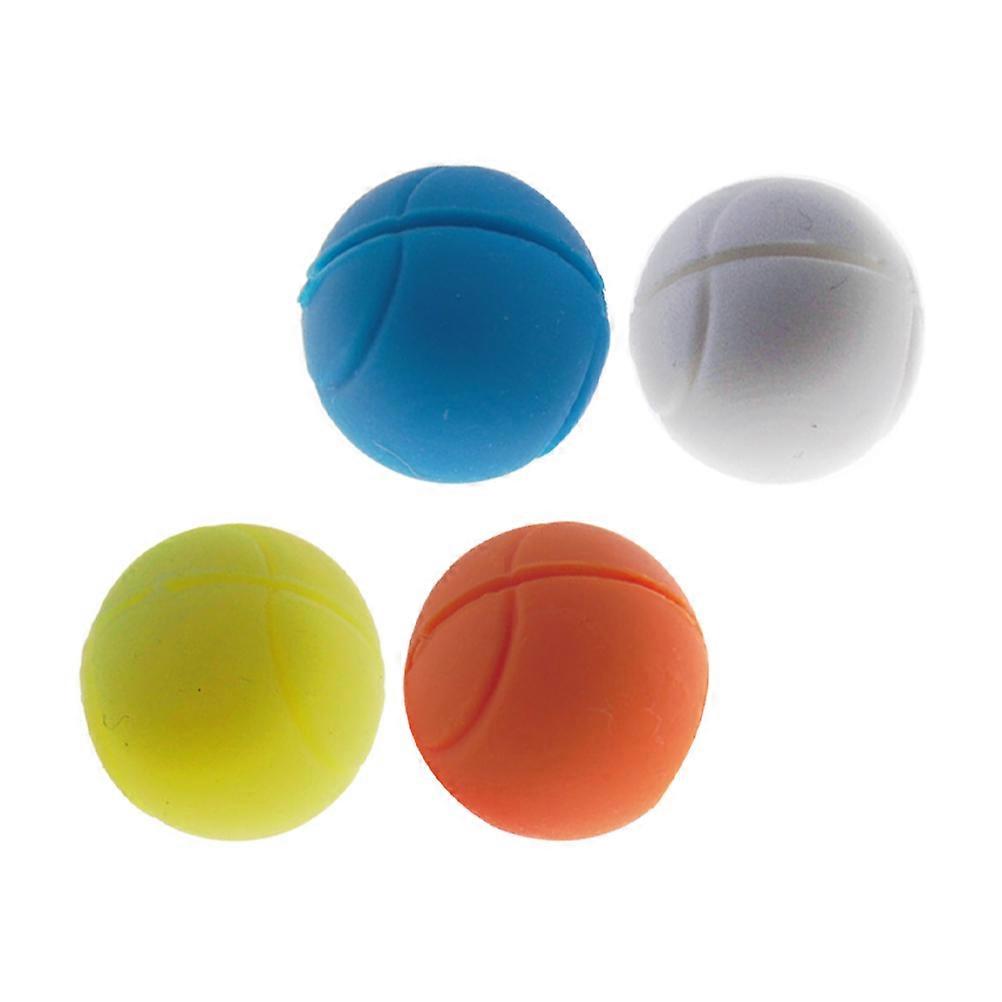 Tennis Racquet Vibration Dampeners White 2.4X2.4CM Vibration Reduction Tennis Match Absorbers