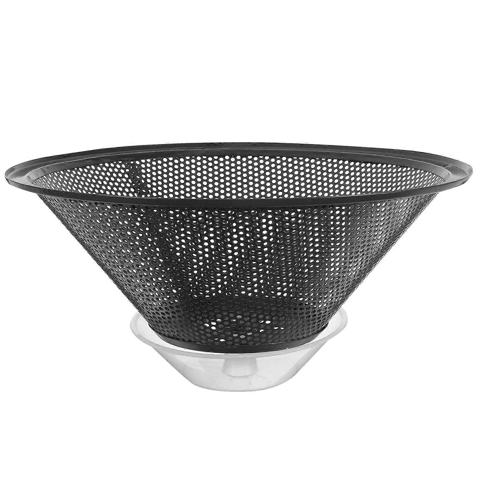 Range Hood Grease Filter Mesh Round Range Hood Filter Net And Oil Cup Blue 25.00X25.00X8.50CM Grease Capture 1 Set