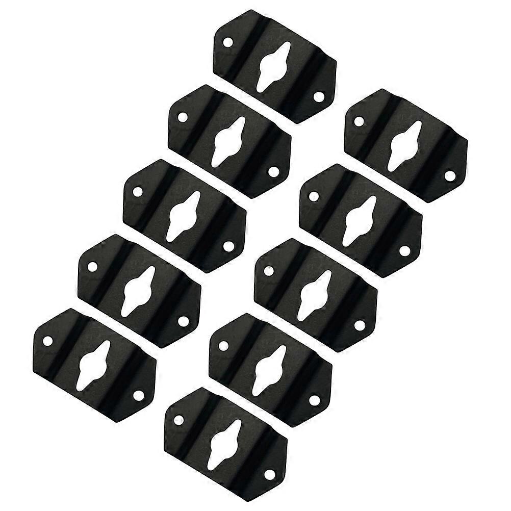 Small Speaker Wall Mount Bracket Iron Replacement Connector for Sound Box Speaker DIY Users 10Pcs