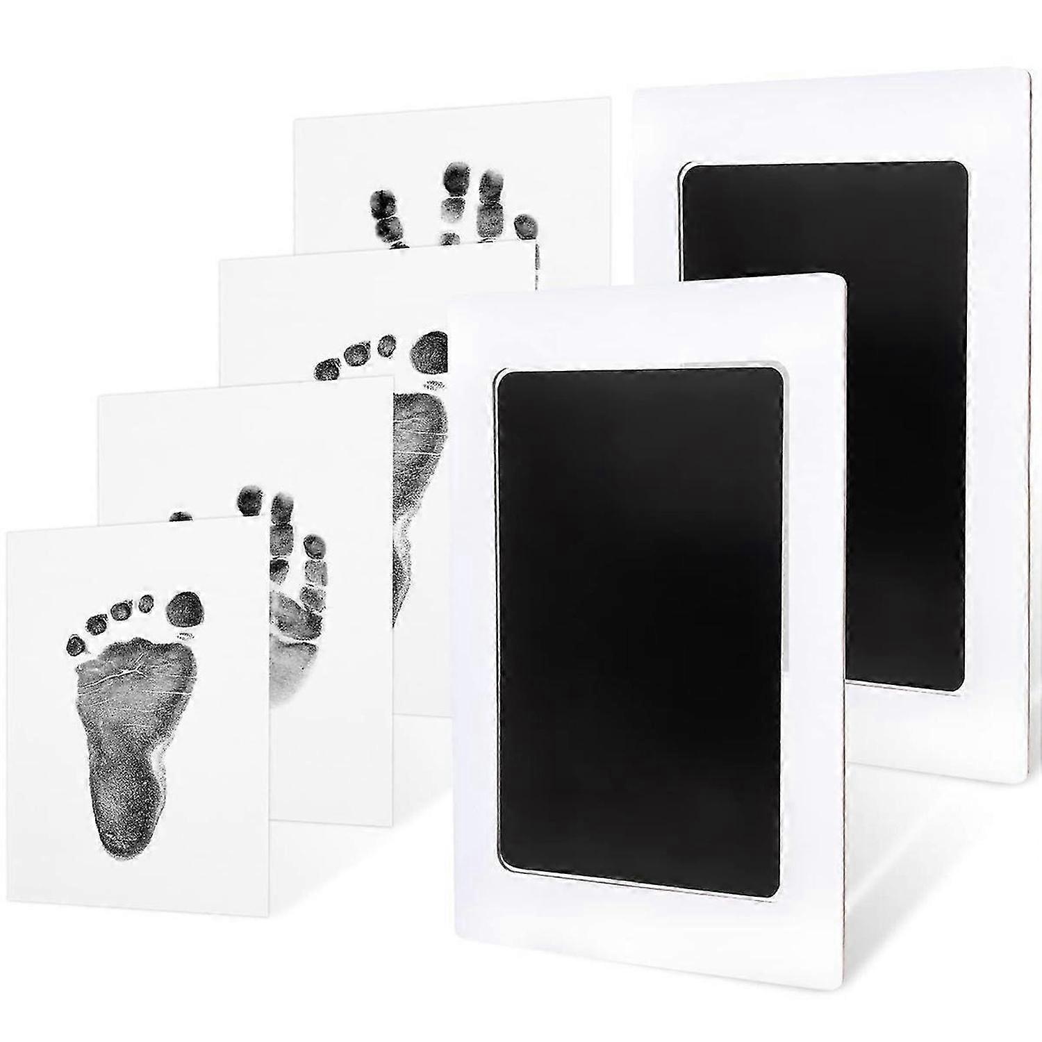 Paw Print Kit for Dog Cats, 4 Inkless Print Pads, 8 Imprint Cards, Nose Print Stamp Pad for Dogs, To