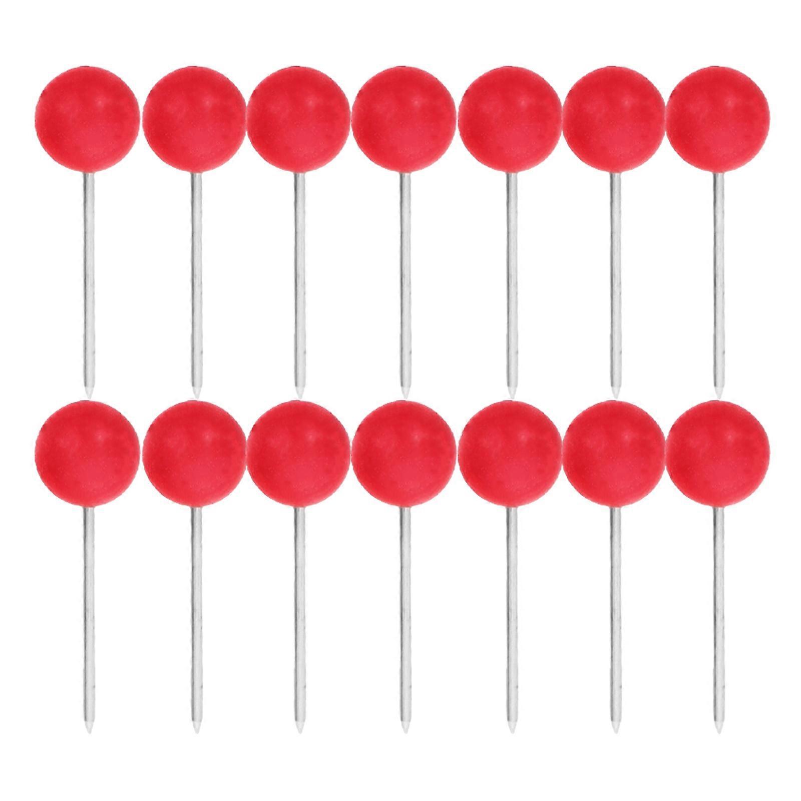 Marking Pin Push Diy Marking Round Ball Head Map Tacks For Cork Board Bulletin Board 100Set