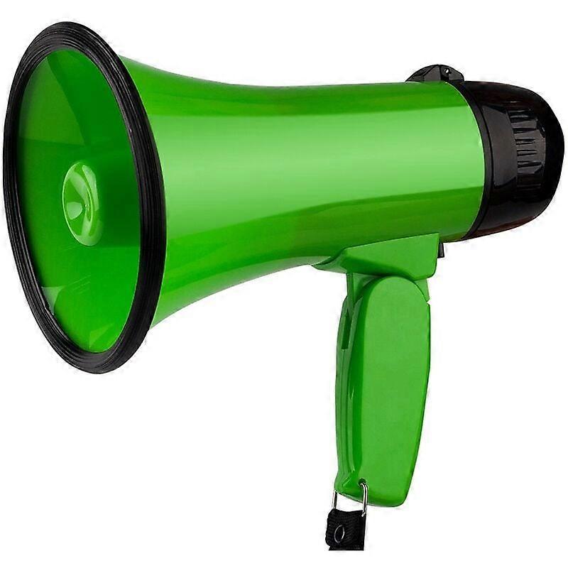 Megaphone Speaker - Shout + Alarm + Recording (240 seconds) - Green