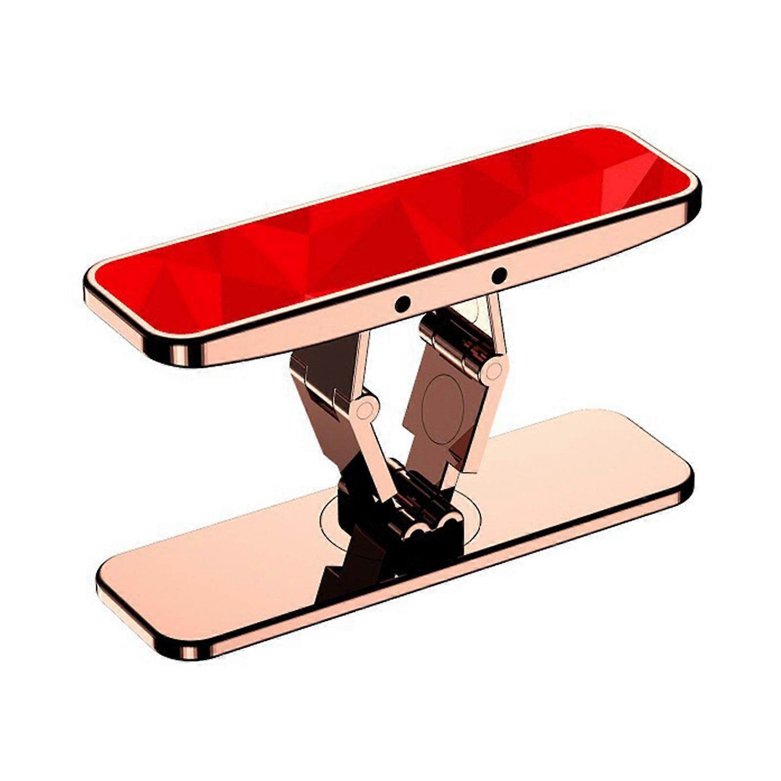 Stable Adjustable Phone Holder Magnetic Adsorption Bracket Kickstand 360 Swivels Design Universal For Smartphones  Red