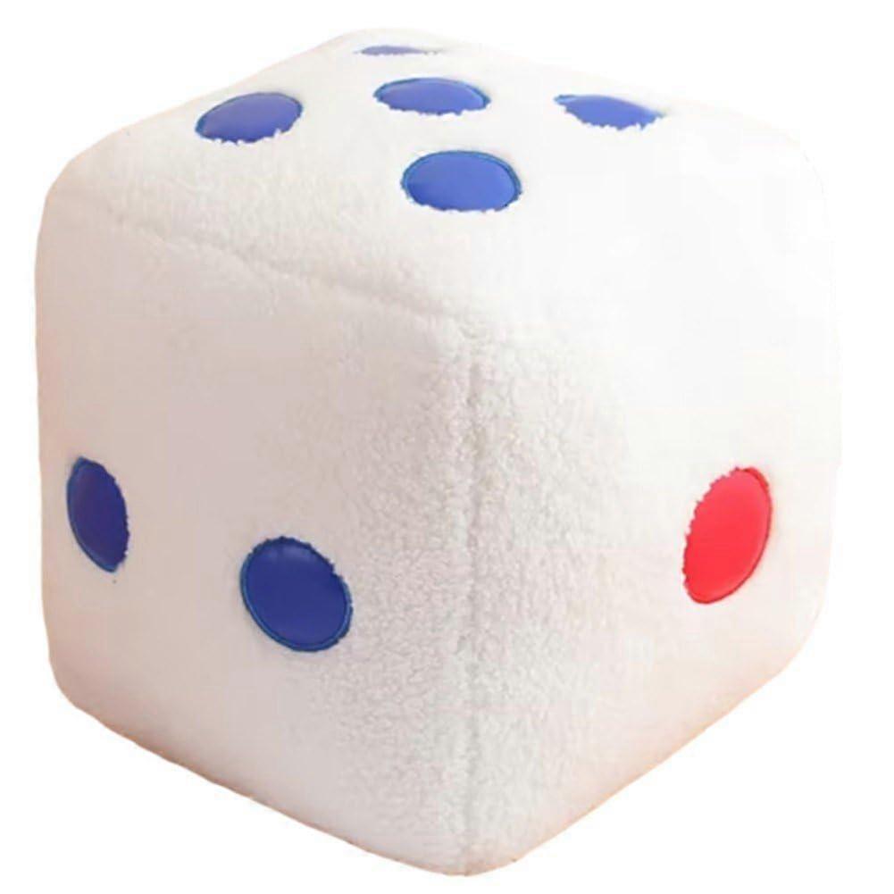 Plush Cube Cushion - Multicoloured Soft Stuffed Throw Pillows for Sofa, Home Decor, and Party Supplies, 15x15 Inches