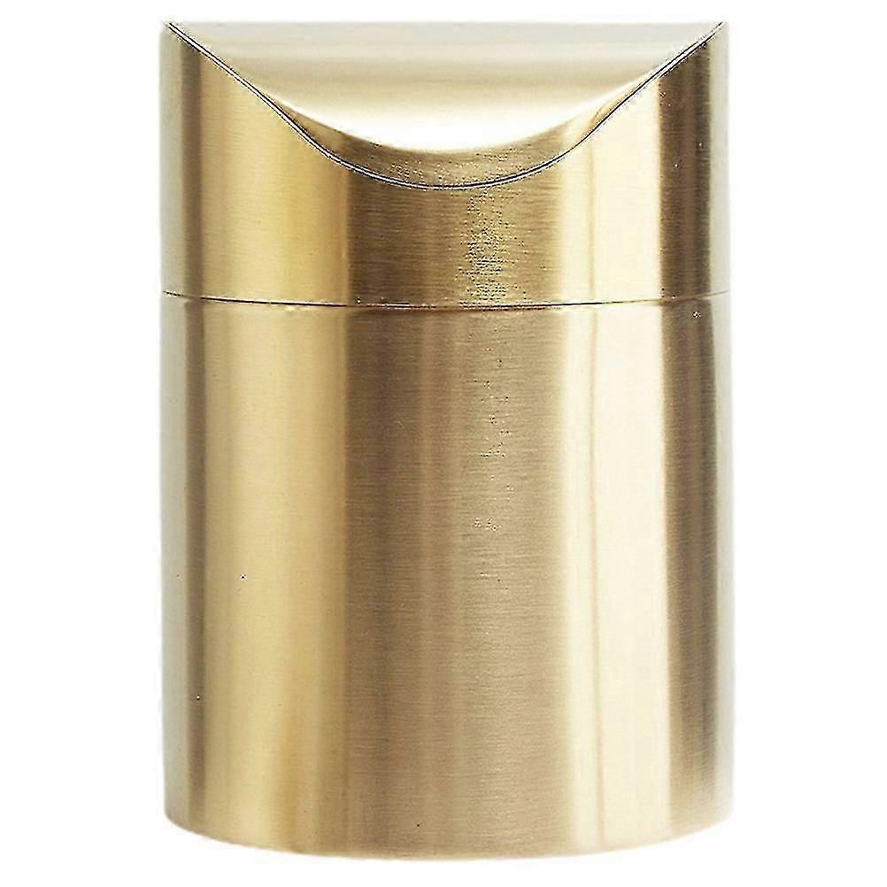 Schreibtisch-Mülleimer Mini-Mülleimer Edelstahl-Mülleimer Arbeitsplatten-Mülleimer mit Deckel-FCY