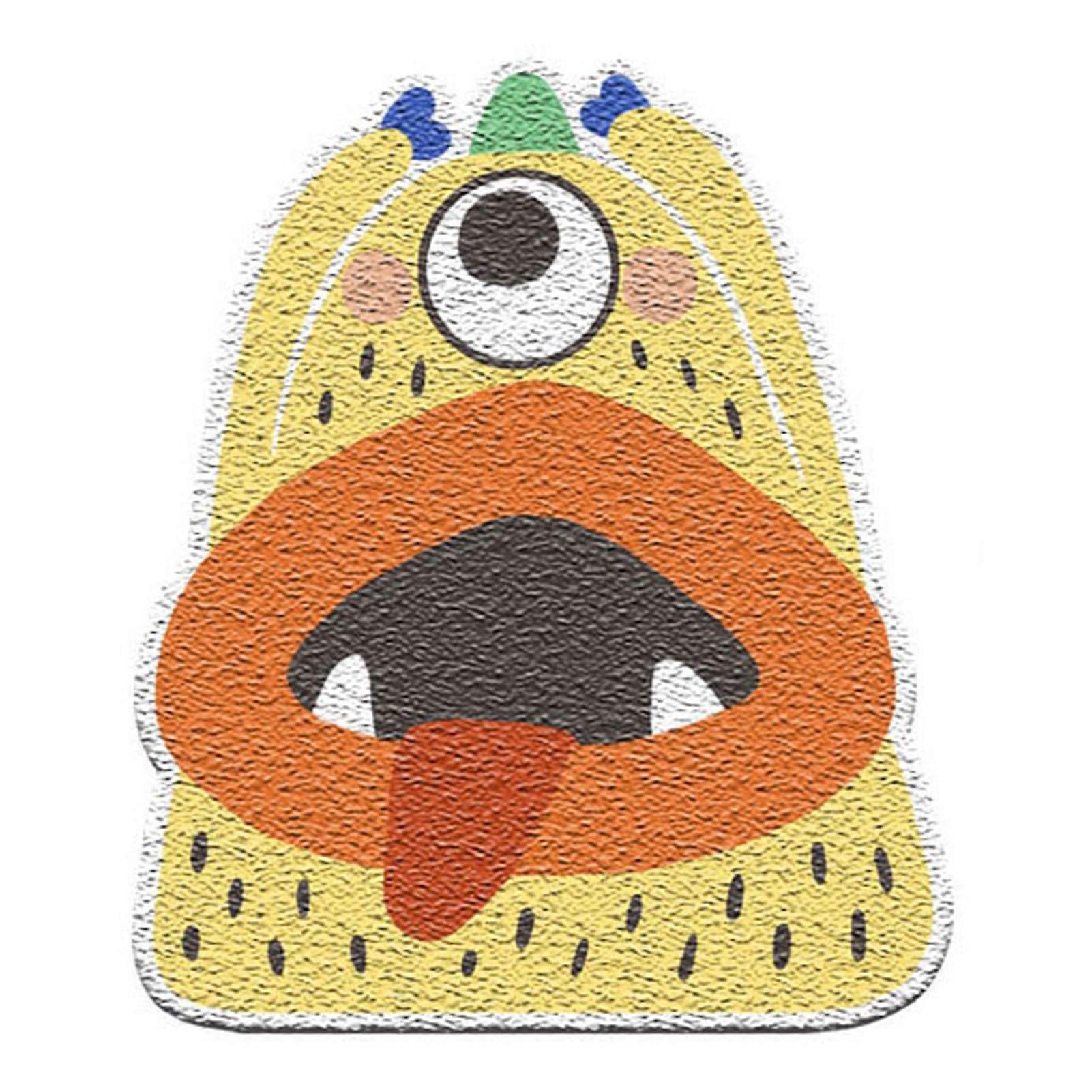 Cat Litter Mat Prevent Slip Cute Shape Soft Environmental Protection Cat Litter Trapping Pad for Cat Litter Box Pear