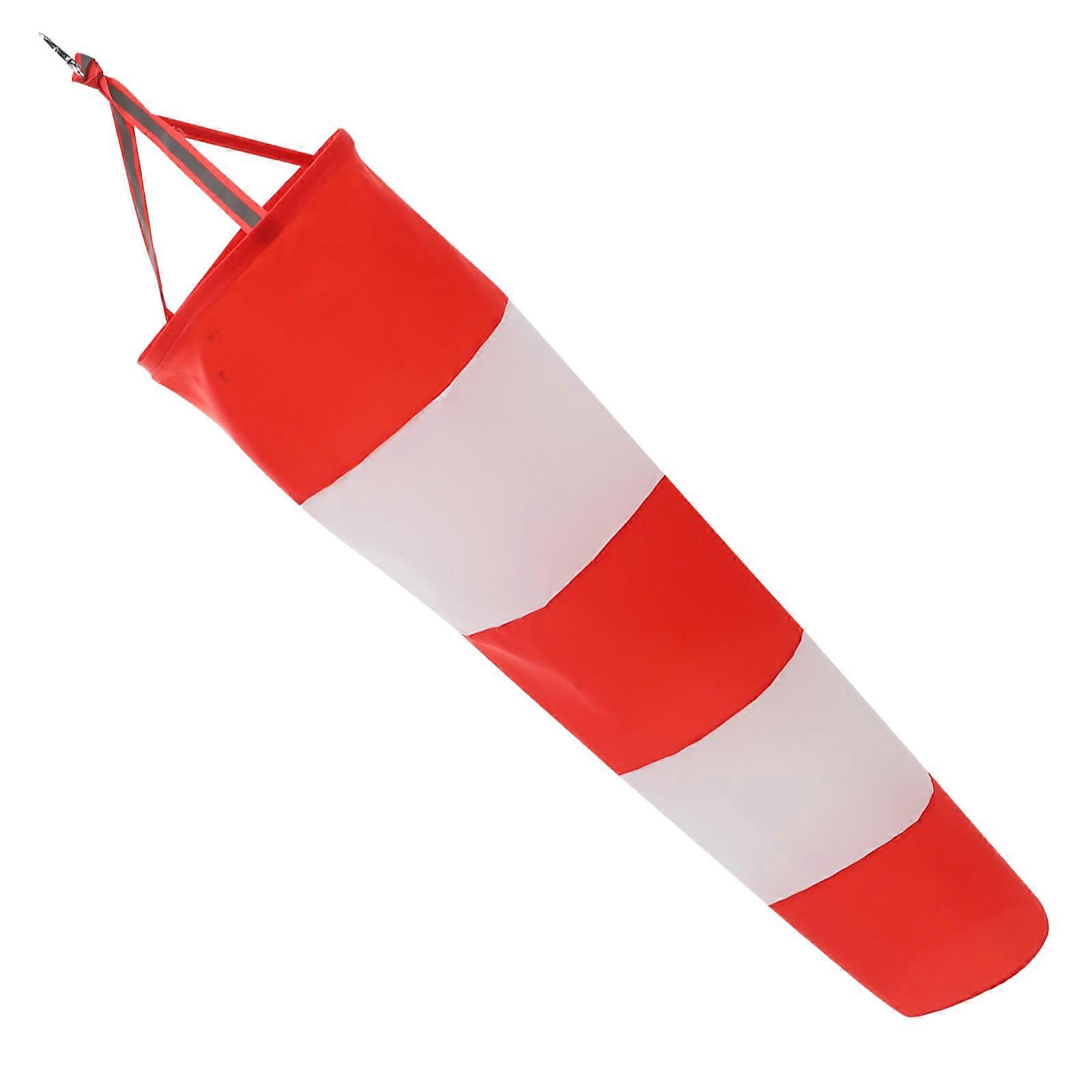Wind Sock Small Wind Direction Indicator Reflective Cone Shaped For Homeowners Gardeners Garden Decoration 21x80cm 1Pcs