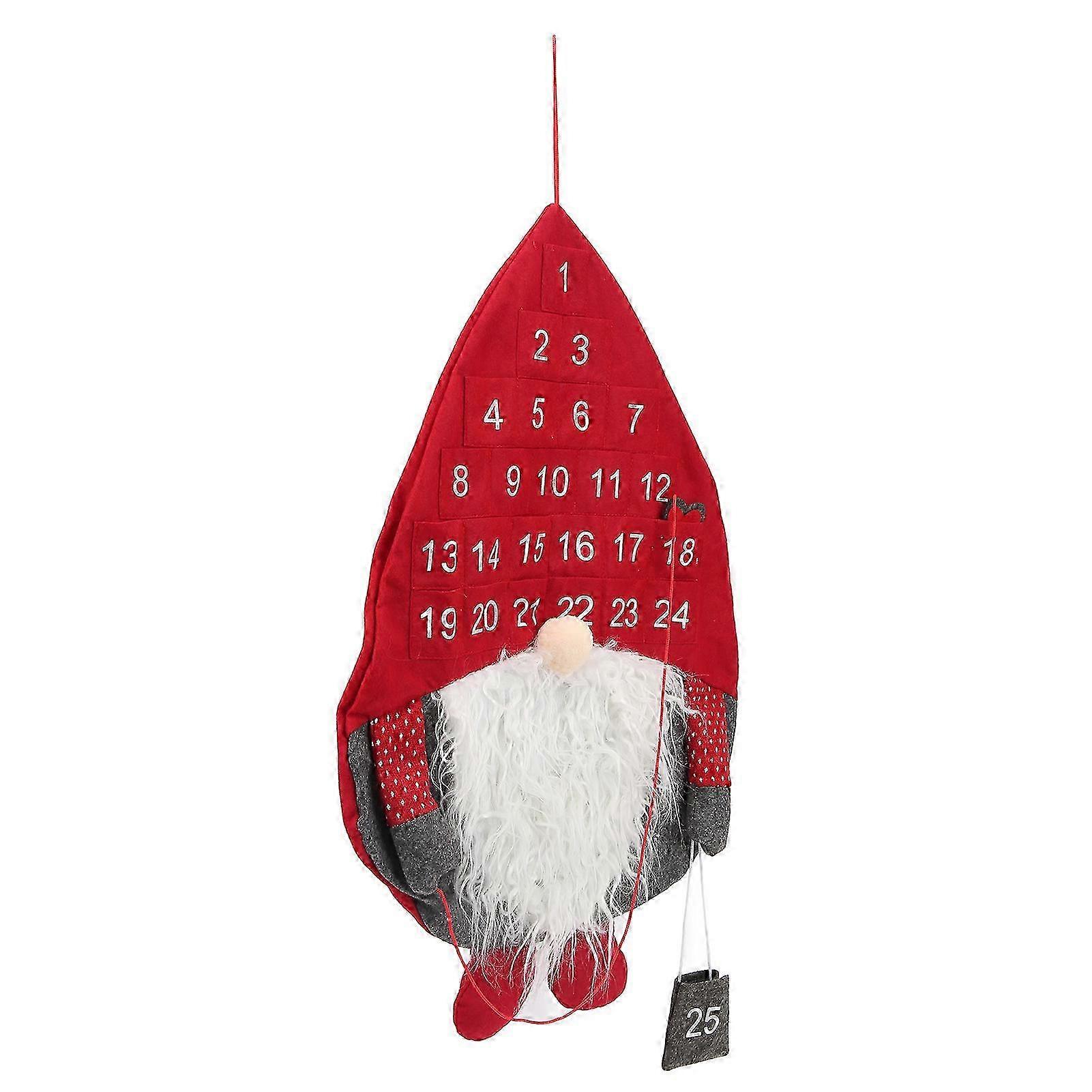 Christmas Countdown Calendar with Cute Santa Design, Exquisite Craftsmanship, Practical and Reusable