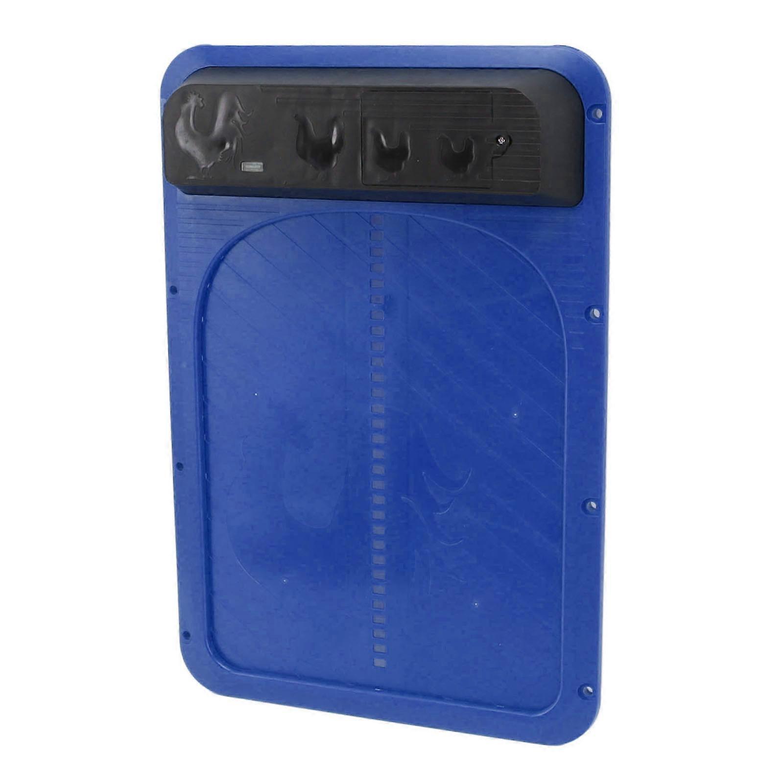 Automatic Chicken Coop Door Opener Light Sense Battery Powered Automatic Chicken Door Blue