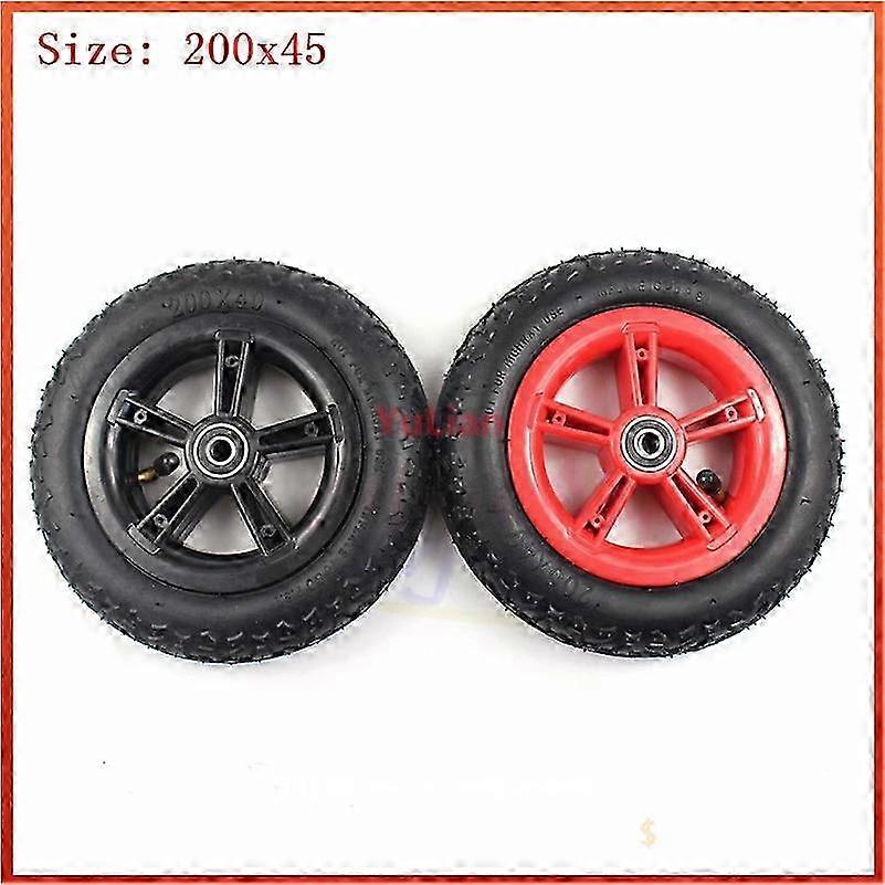 Rubber Tire for Folding Bicycle, Motorcycle Accessories for Baby Car, 8-Inch Wheel with Inner Tire, 200x40