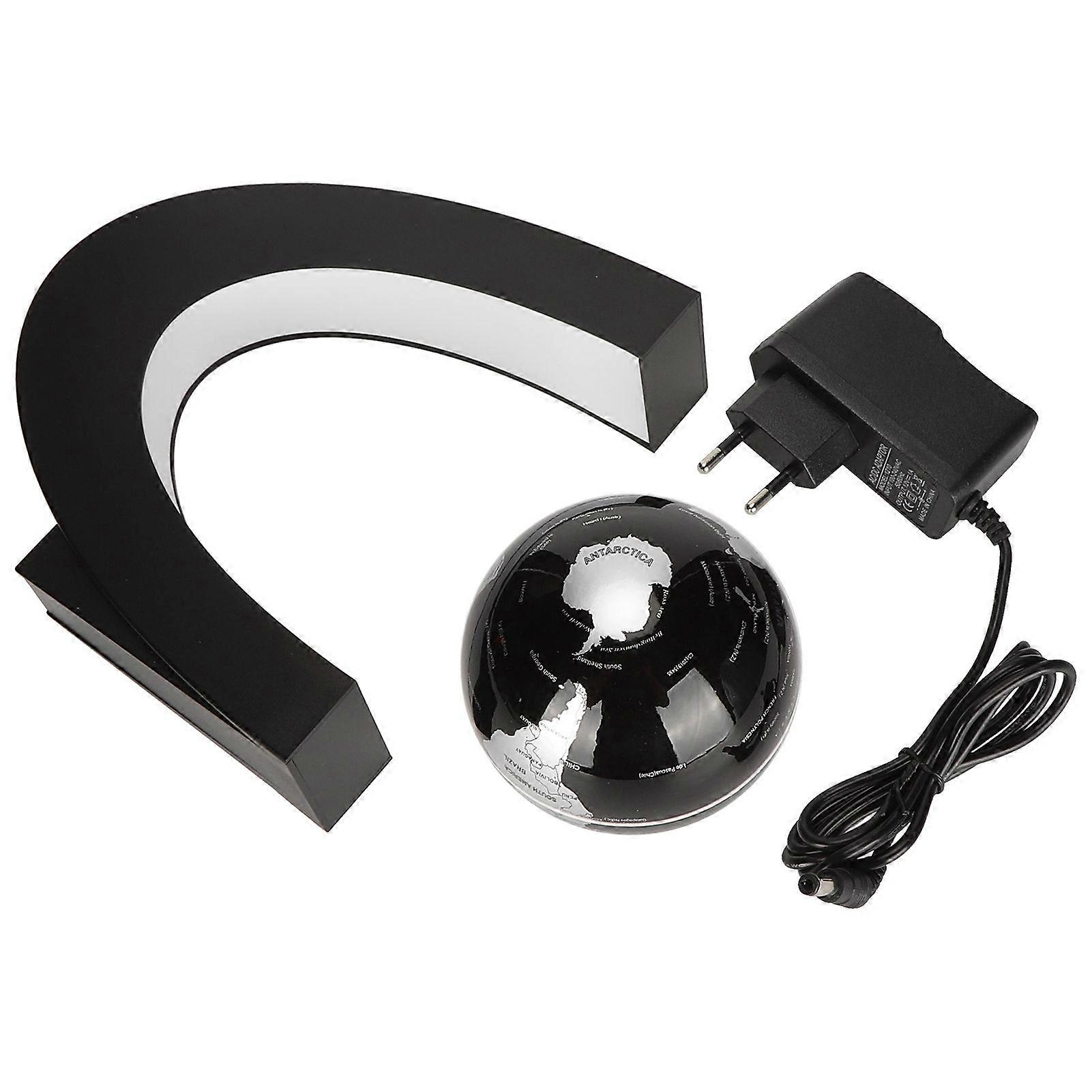 2025 Latest Model  Magnetic Floating Globe C Shape Base LED Light Levitation