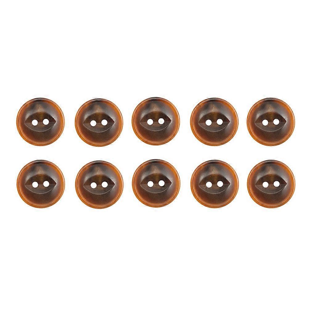 Diy Buttons For Crafts And Garment Repair Brown Color 30Pcs