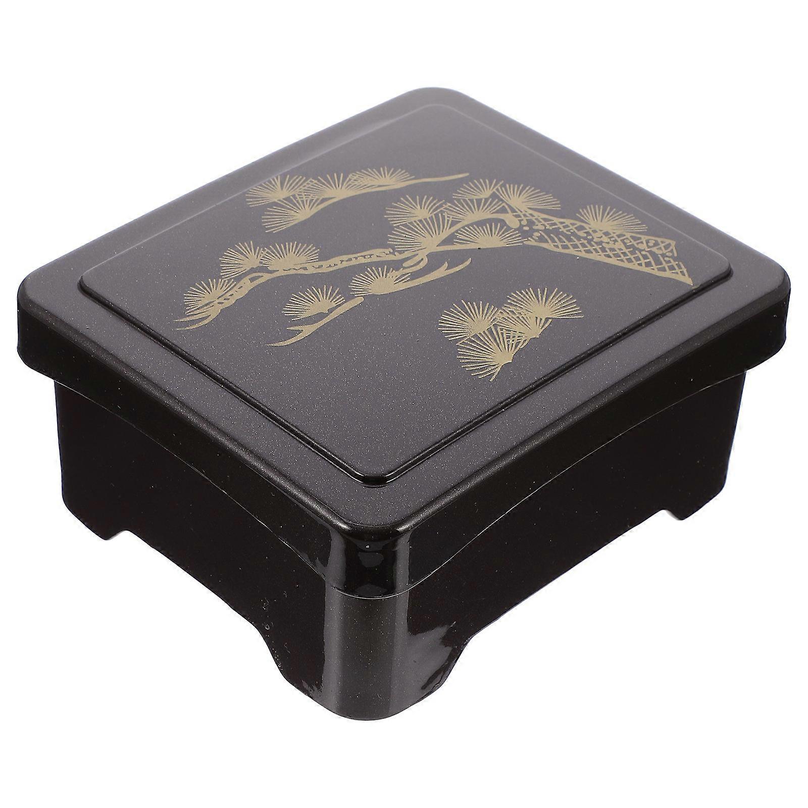 Japanese Snack Box Small Lunch Box Portable Meal Box Home Use Assorted Color 6.5×5.5×2.8in 1Pack