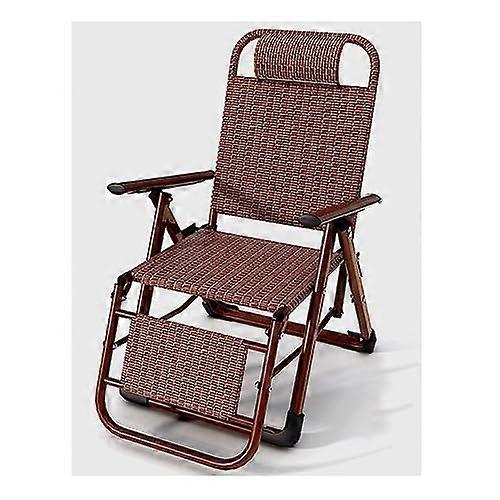 Rattan Zero Gravity Chair Adjustable Folding Outdoor Lounge Chair With Armrest And Cushion Basket Chaise For Pool Patio