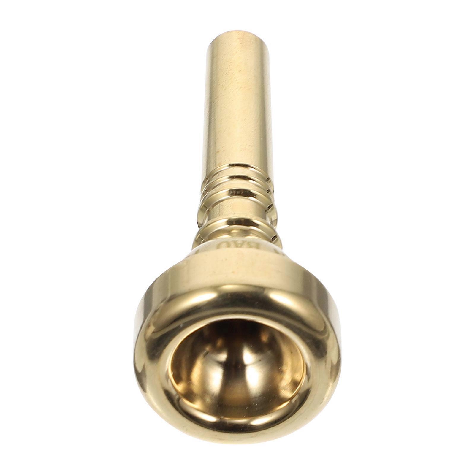 Beginner Trumpet Mouthpiece Booster Golden For Students 7X2.5X2.5CM Round Shape Brass 1Pack