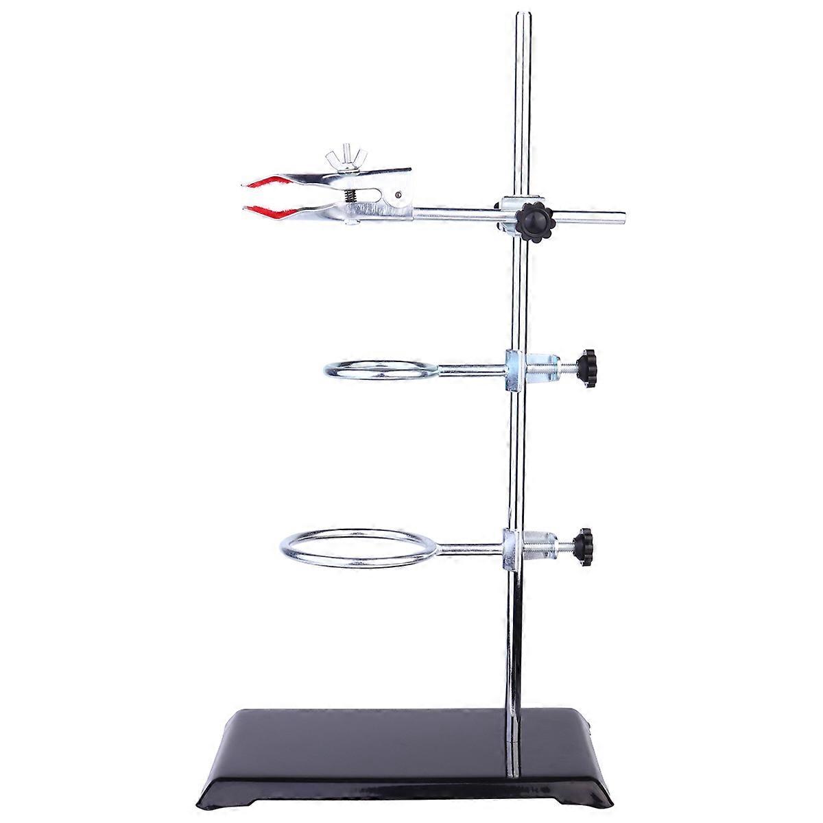 Laboratory Base Retort Stand Support Rod Clamp Kit for Chemical Equipment Metalware Filtration Heating Experiments in Labs Factories