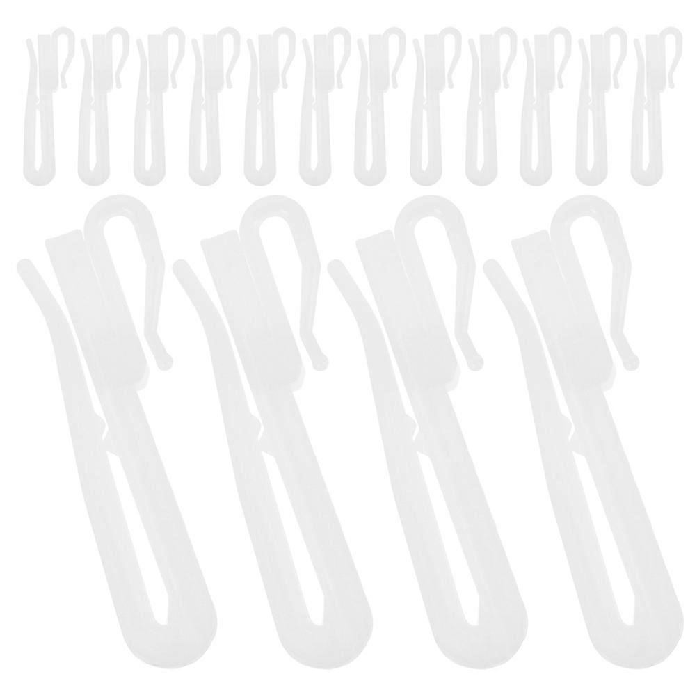 Adjustable Curtain Hook Plastic Curtain Hooks for Home 80Pcs Pins