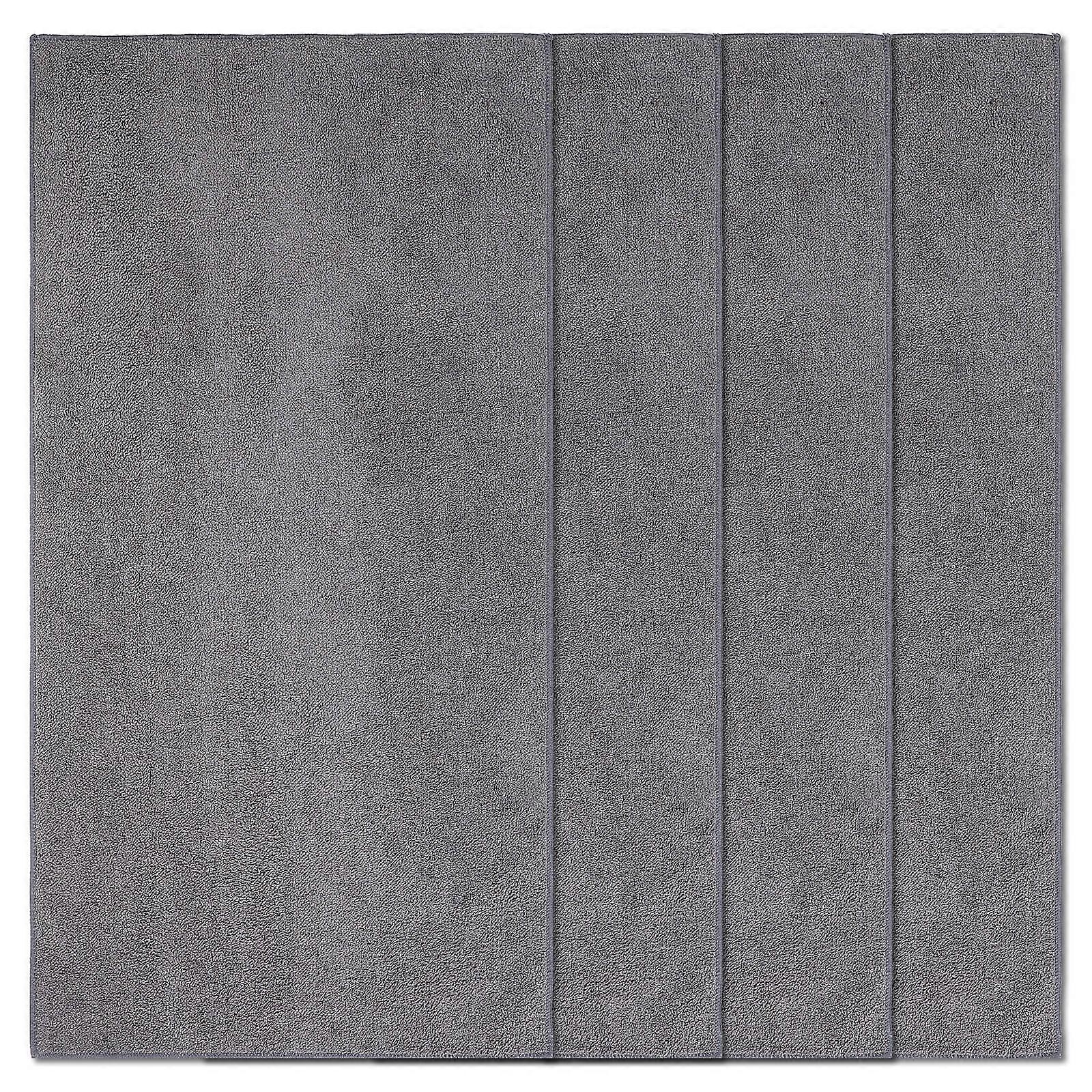 4pcs Durable Absorbent Car Wash Towels, High Water Absorption Grey Fleece Cloths for Efficient Scratch Free Vehicle Drying & Cleaning