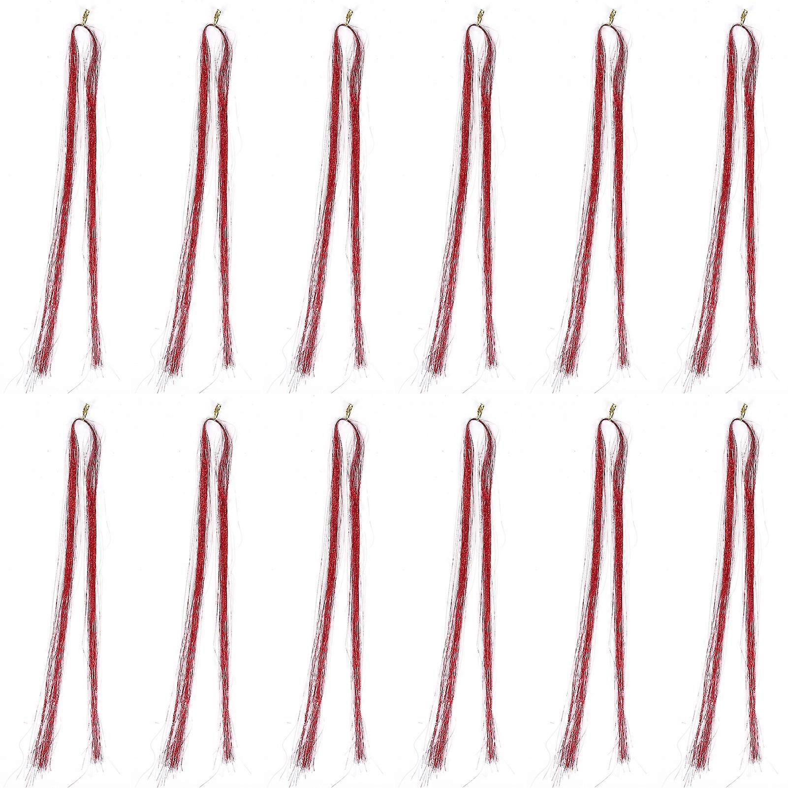 Mèches de cheveux colorées Glitter Bling Dreadlocks scintillantes Extension de cheveux Cheveux brillants Clinquant