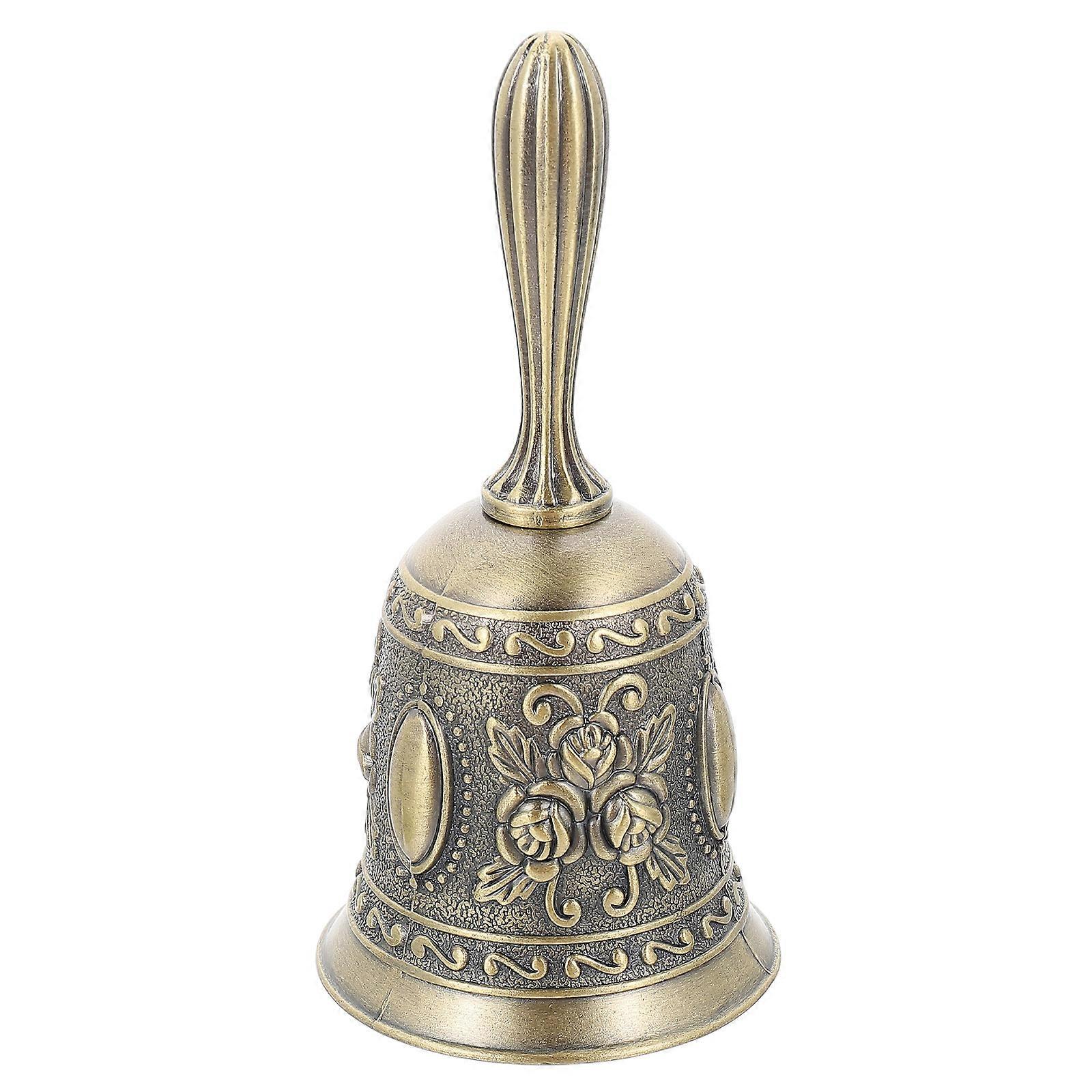 Antique Handcrafted Metal Call Bell with Classic Design for Restaurants, Hotels, and Home – Ergonomic Handle and Clear Sound for Receptions and Events